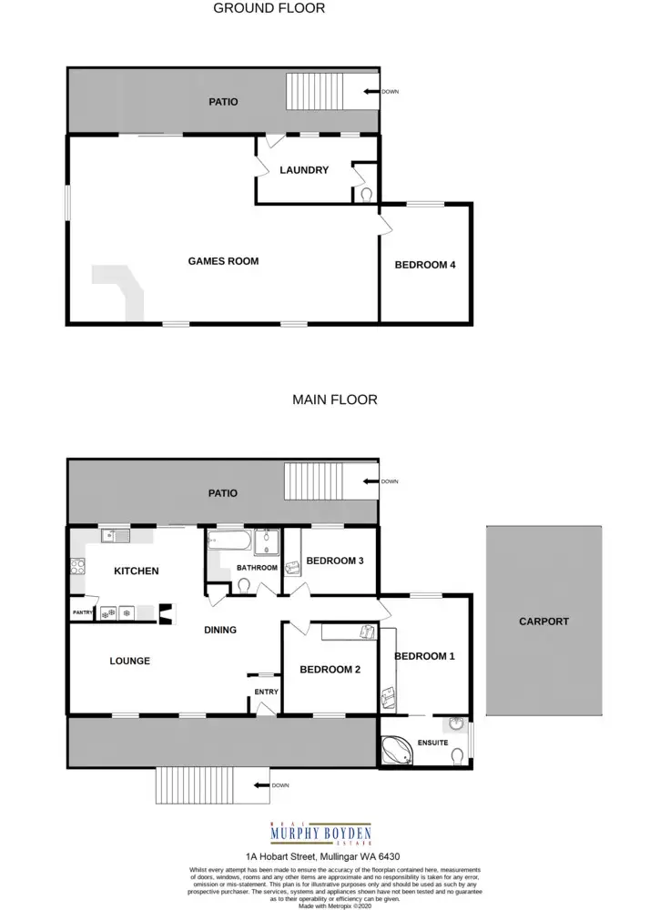 Floorplan of Homely house listing, 1A Hobart Street, Mullingar WA 6430