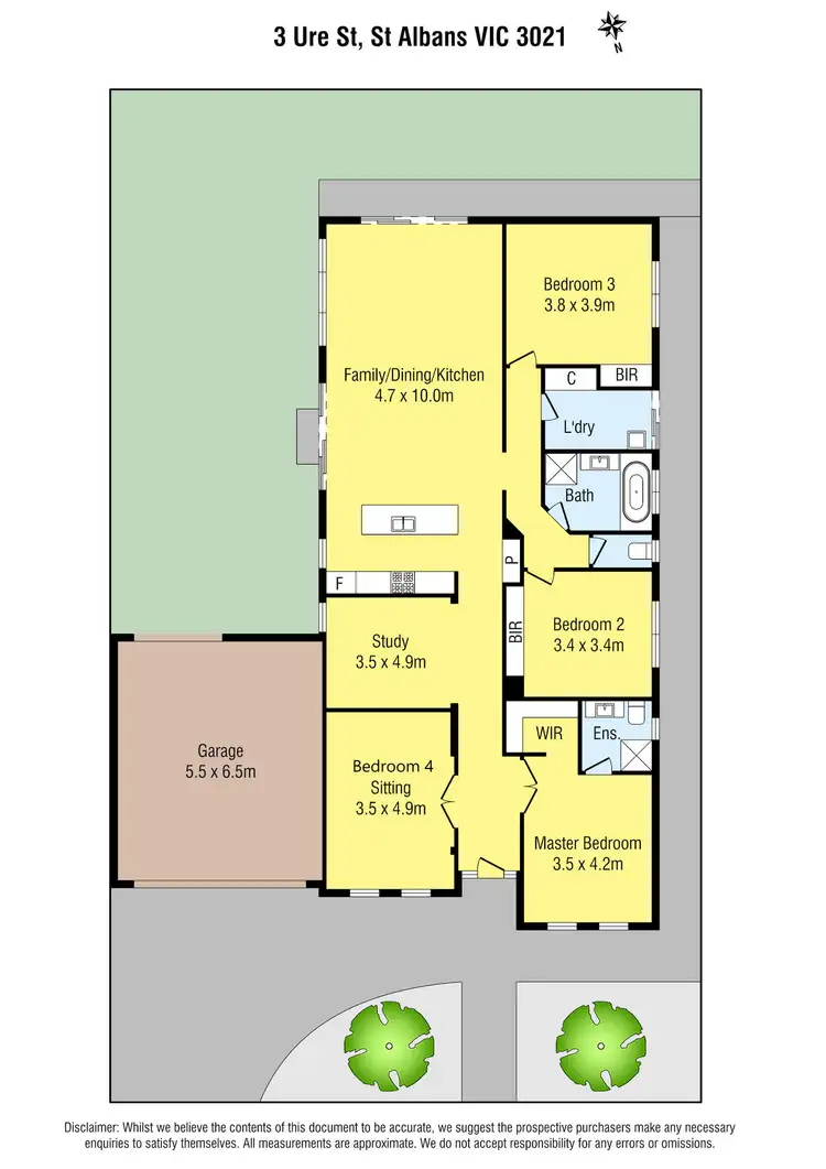 Floorplan of Homely house listing, 3 Ure Street, St Albans VIC 3021