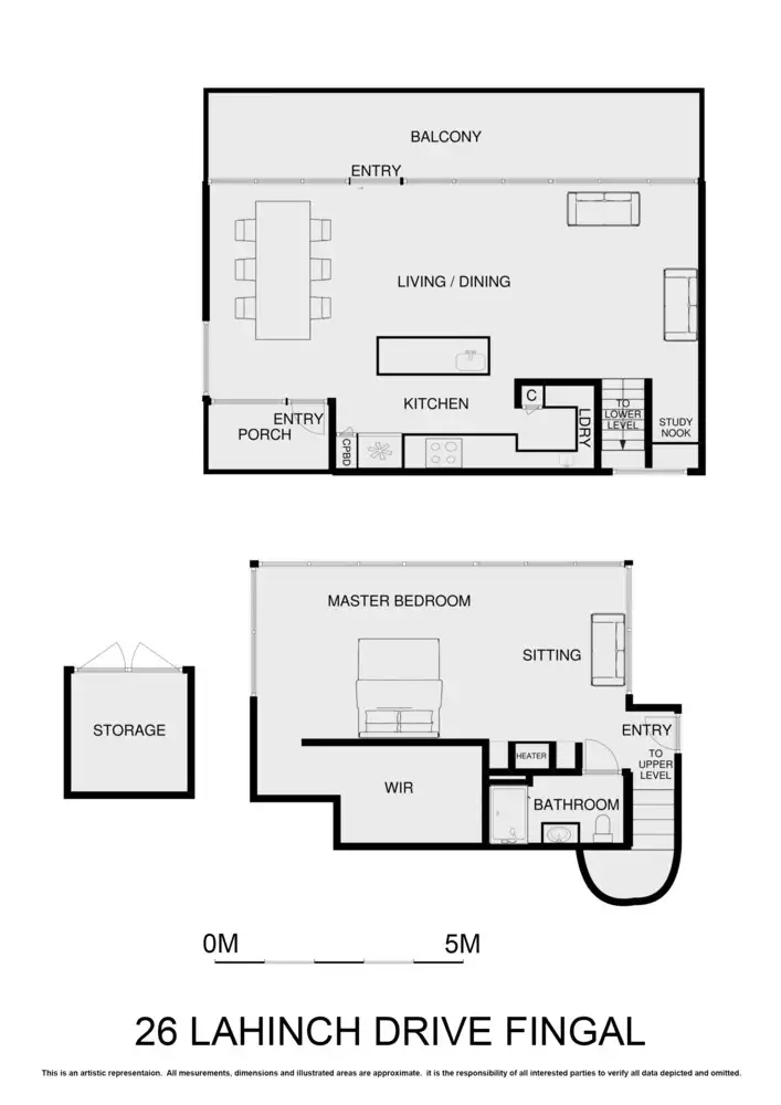 Floorplan of Homely house listing, 26 Lahinch Drive, Fingal VIC 3939