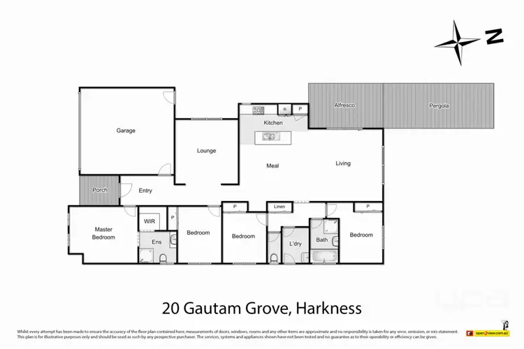 Floorplan of Homely house listing, 20 Gautam Grove, Harkness VIC 3337