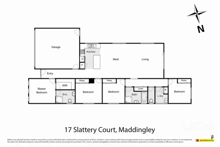 Floorplan of Homely house listing, 17 Slattery Court, Maddingley VIC 3340