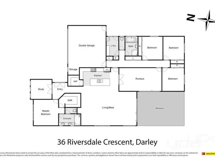 Floorplan of Homely house listing, 36 Riversdale Crescent, Darley VIC 3340