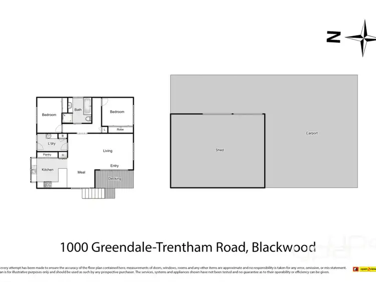 Floorplan of Homely house listing, 1000 Greendale-Trentham Road, Blackwood VIC 3458