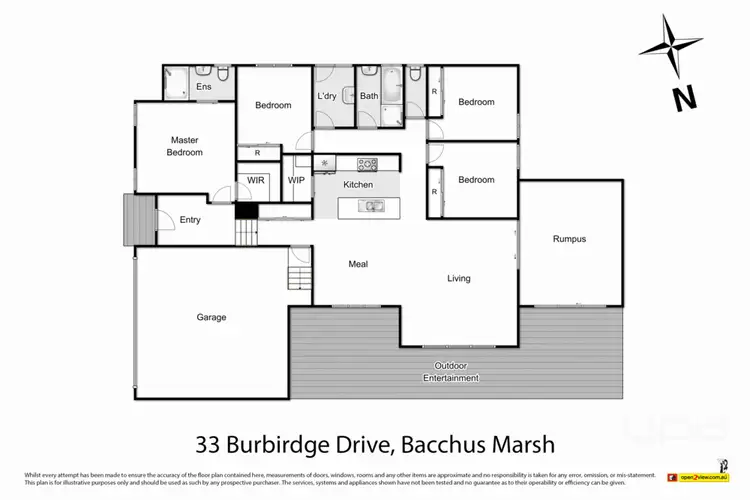 Floorplan of Homely house listing, 33 Burbidge Drive, Bacchus Marsh VIC 3340