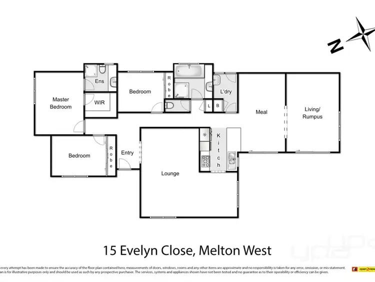Floorplan of Homely house listing, 15 Evelyn Close, Melton West VIC 3337