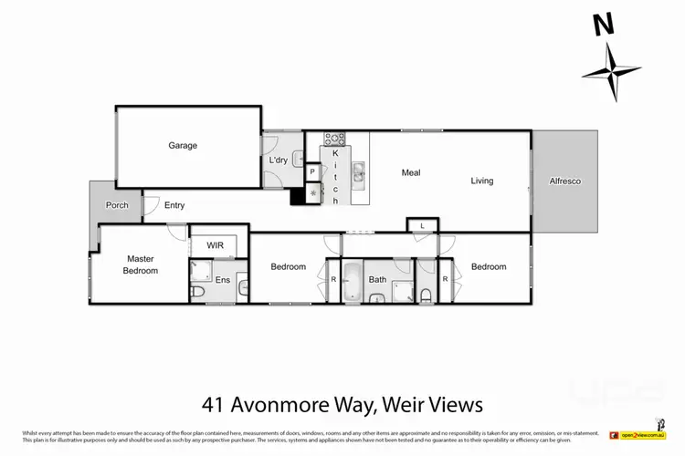 Floorplan of Homely house listing, 41 Avonmore Way, Weir Views VIC 3338
