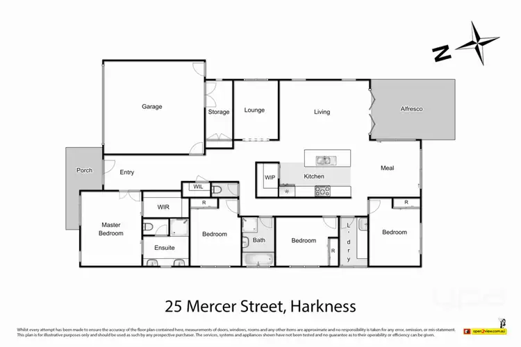 Floorplan of Homely house listing, 25 Mercer Street, Harkness VIC 3337