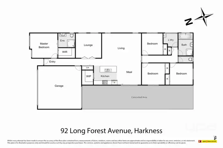 Floorplan of Homely house listing, 92 Long Forest Avenue, Harkness VIC 3337