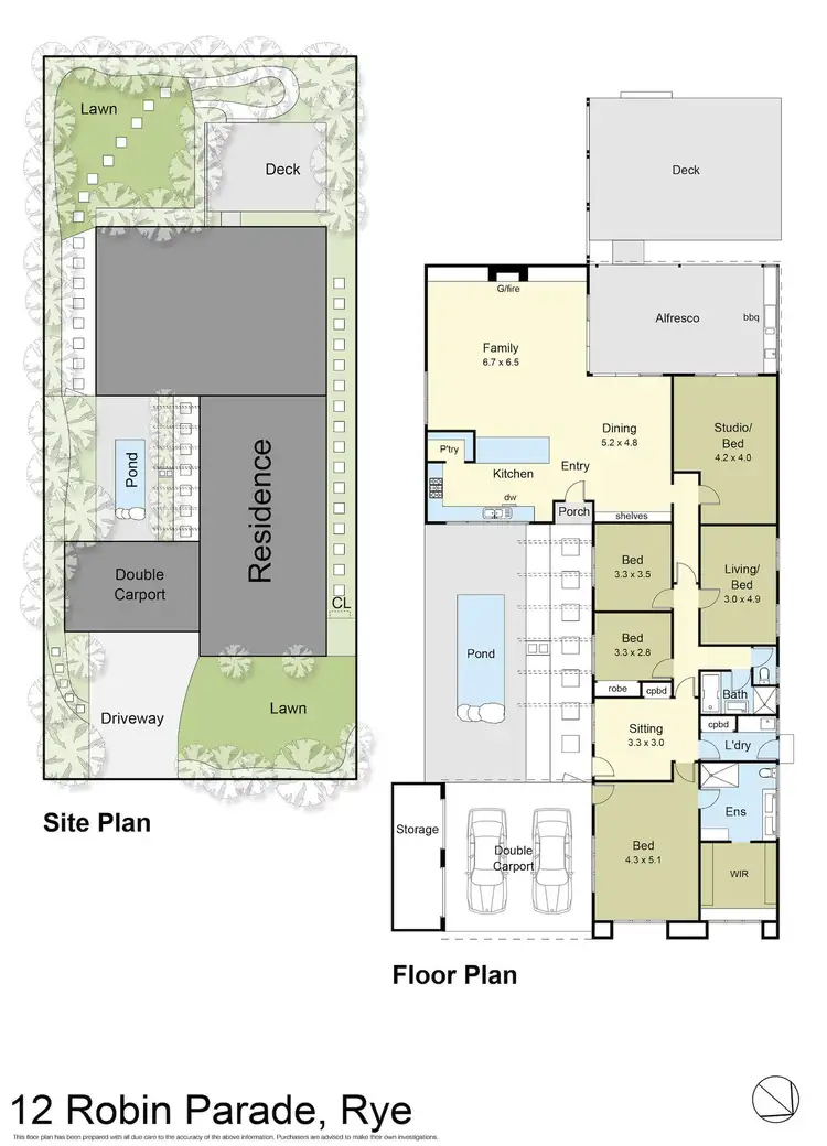 Floorplan of Homely house listing, 12 Robin Parade, Rye VIC 3941