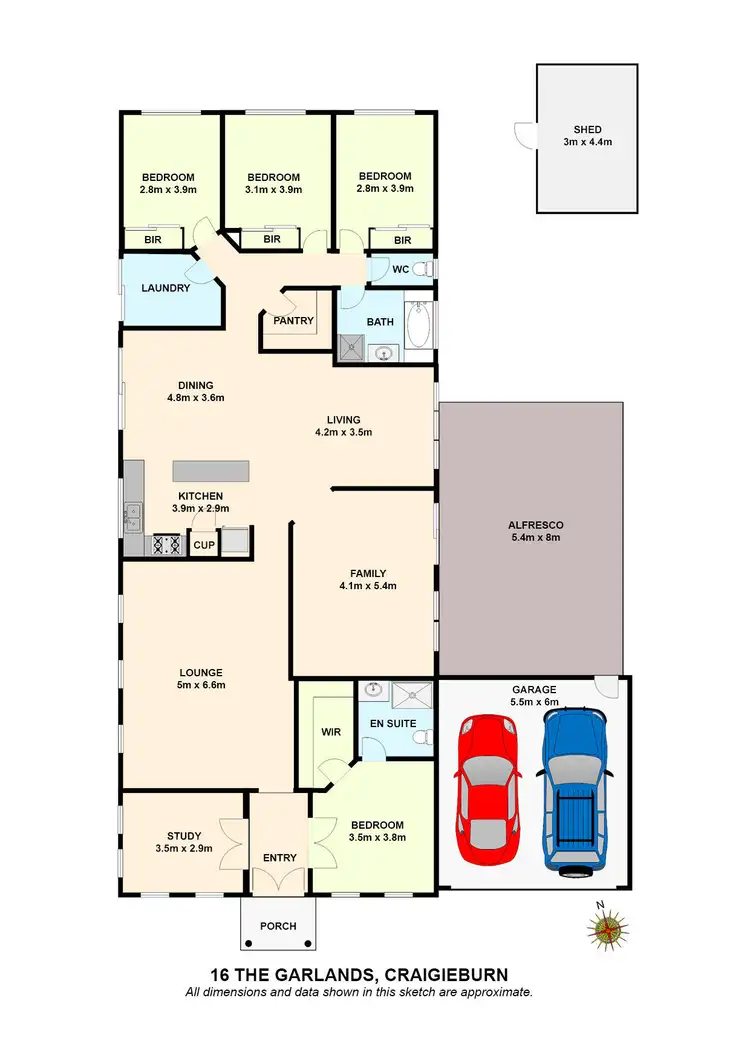 Floorplan of Homely house listing, 16 The Garlands, Craigieburn VIC 3064