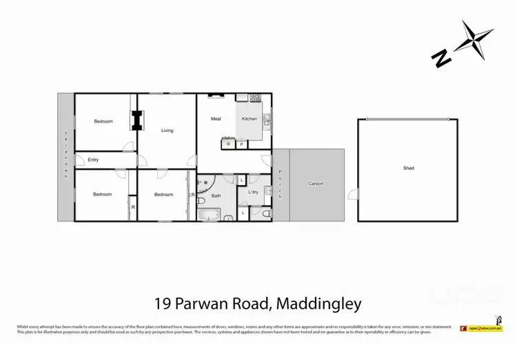 Floorplan of Homely house listing, 19 Parwan Road, Maddingley VIC 3340
