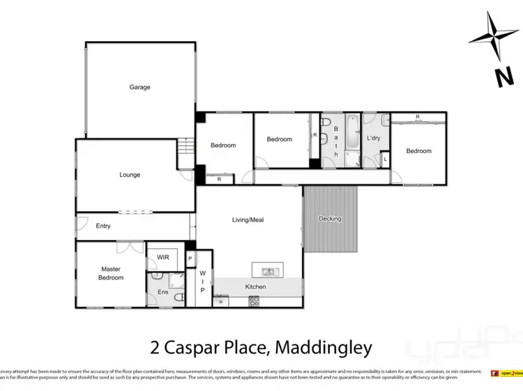 Floorplan of Homely house listing, 2 Caspar Place, Maddingley VIC 3340