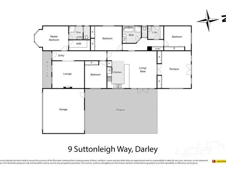Floorplan of Homely house listing, 9 Suttonleigh Way, Darley VIC 3340