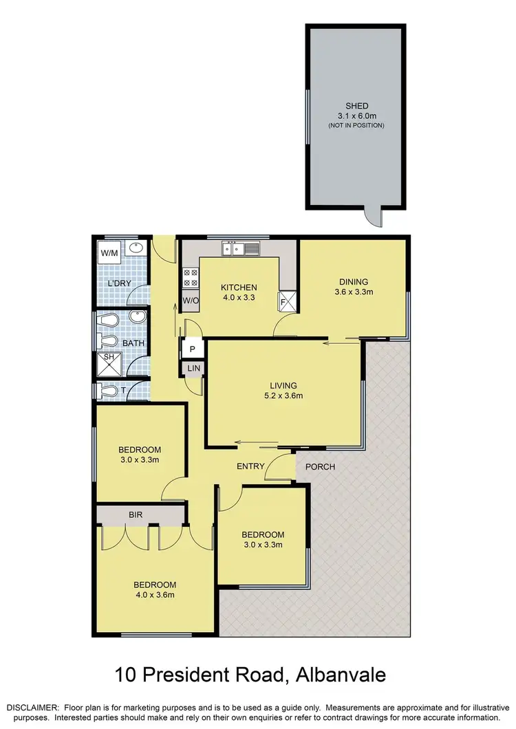 Floorplan of Homely house listing, 10 President Road, Albanvale VIC 3021