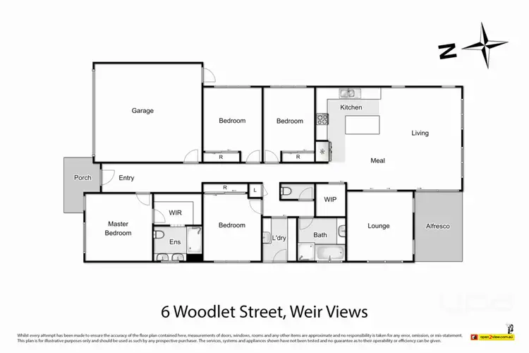 Floorplan of Homely house listing, 6 Woodlet Street, Weir Views VIC 3338