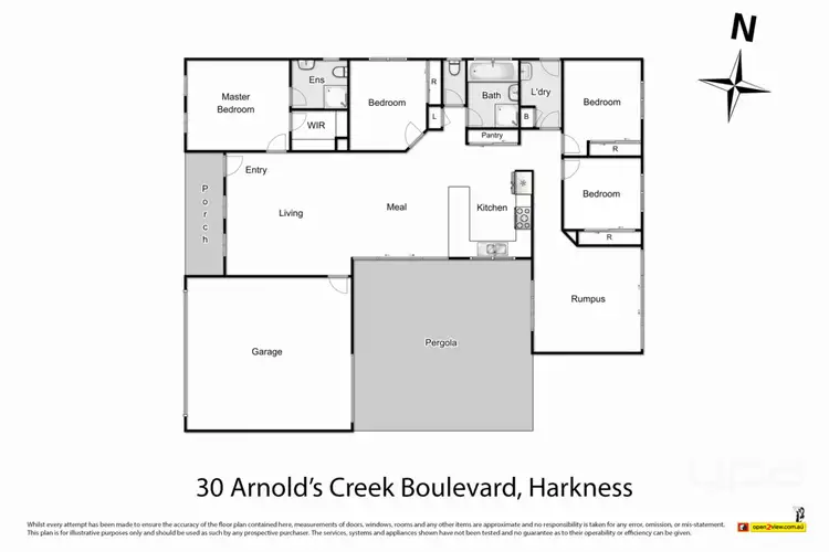 Floorplan of Homely house listing, 30 Arnolds Creek Boulevard, Harkness VIC 3337