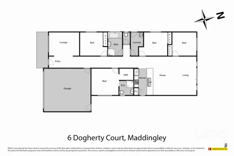 Floorplan of Homely house listing, 6 Dogherty Court, Maddingley VIC 3340