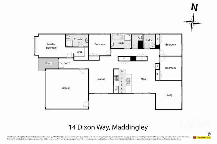 Floorplan of Homely house listing, 14 Dixon Way, Maddingley VIC 3340