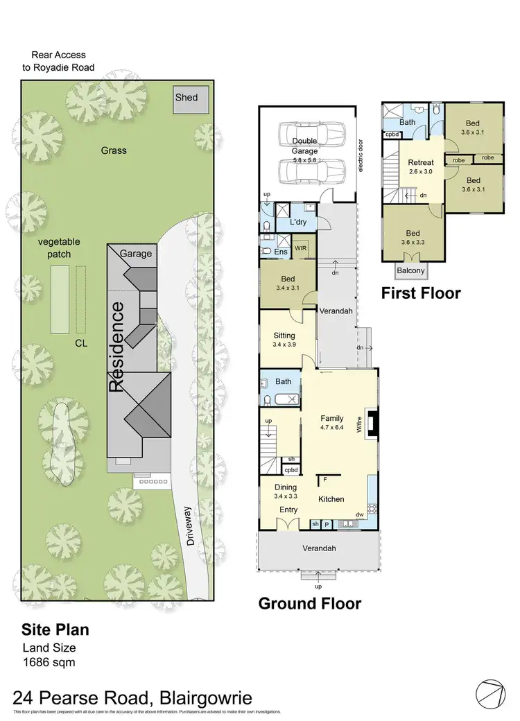 Floorplan of Homely house listing, 24 Pearse Road, Blairgowrie VIC 3942