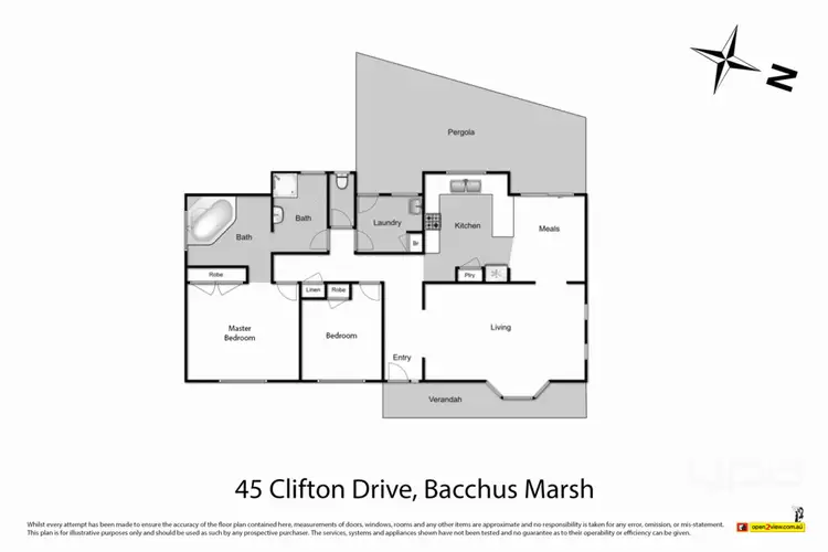 Floorplan of Homely house listing, 45 Clifton Drive, Bacchus Marsh VIC 3340