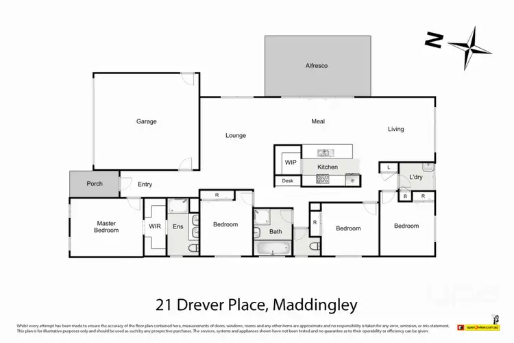 Floorplan of Homely house listing, 21 Drever Place, Maddingley VIC 3340