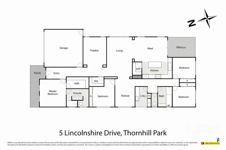 Floorplan of Homely house listing, 5 Lincolnshire Drive, Thornhill Park VIC 3335