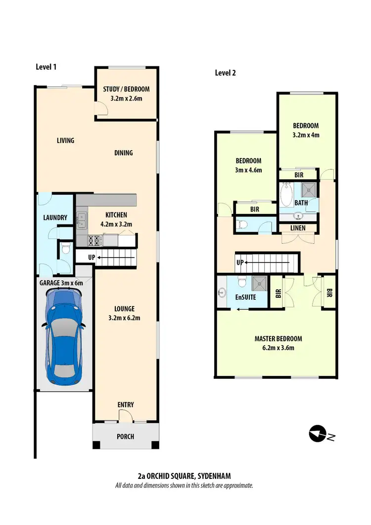 Floorplan of Homely house listing, 2a Orchid Square, Sydenham VIC 3037