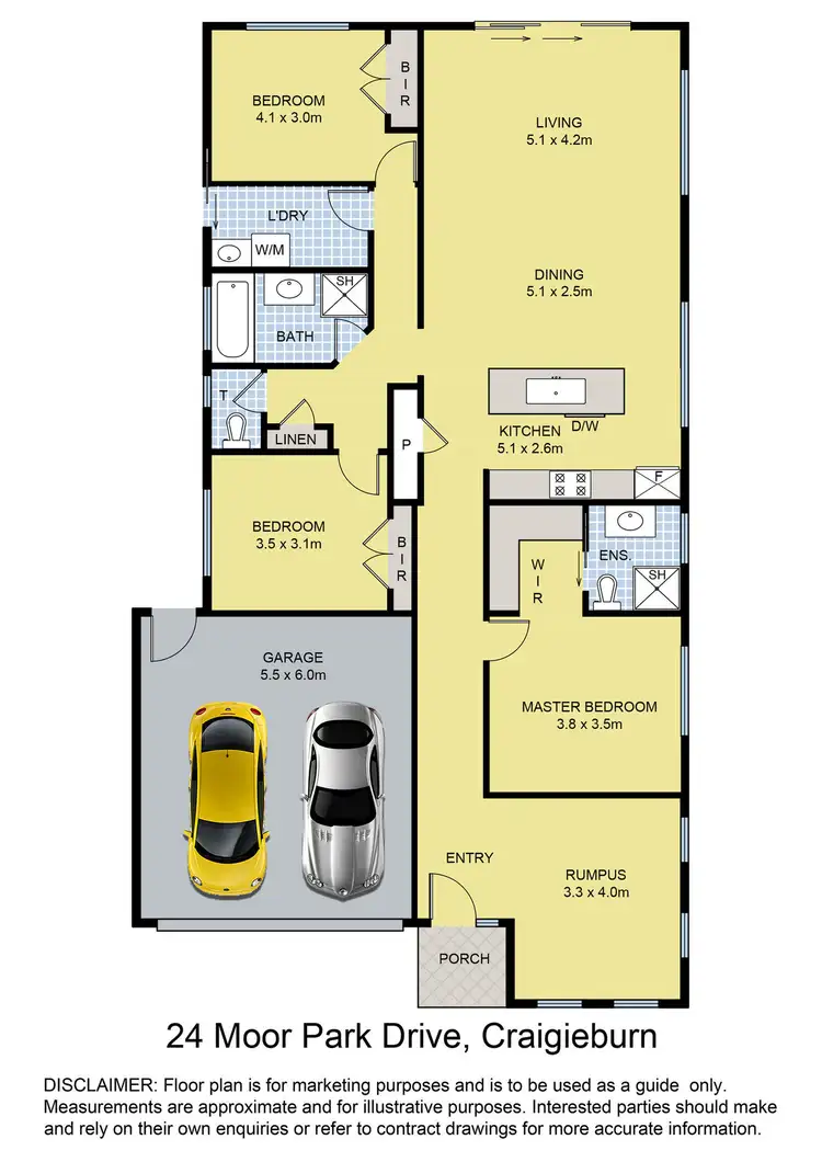 Floorplan of Homely house listing, 24 Moor Park Drive, Craigieburn VIC 3064