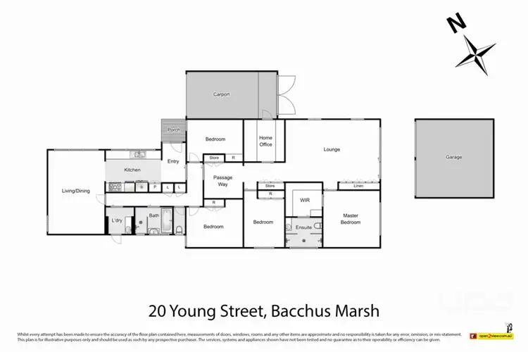 Floorplan of Homely house listing, 20 Young Street, Bacchus Marsh VIC 3340