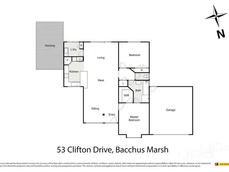 Floorplan of Homely house listing, 53 Clifton Drive, Bacchus Marsh VIC 3340