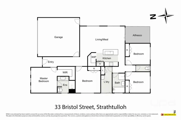 Floorplan of Homely house listing, 33 Bristol Street, Strathtulloh VIC 3338