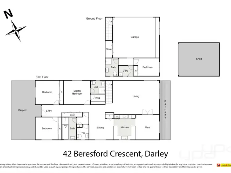 Floorplan of Homely house listing, 42 Beresford Crescent, Darley VIC 3340