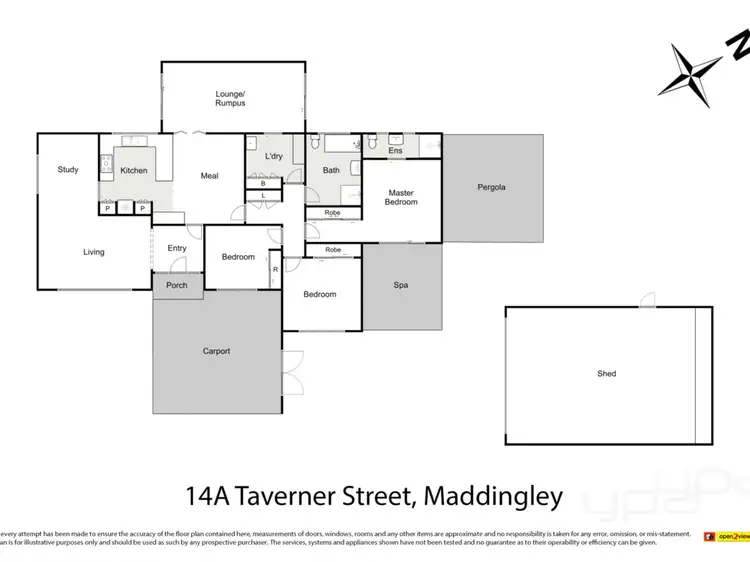 Floorplan of Homely house listing, 14A Taverner Street, Maddingley VIC 3340