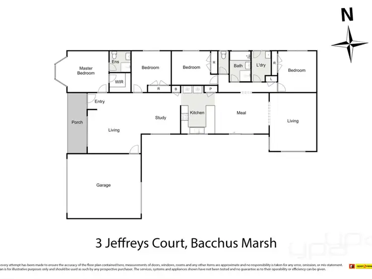 Floorplan of Homely house listing, 3 Jeffrey's Court, Bacchus Marsh VIC 3340