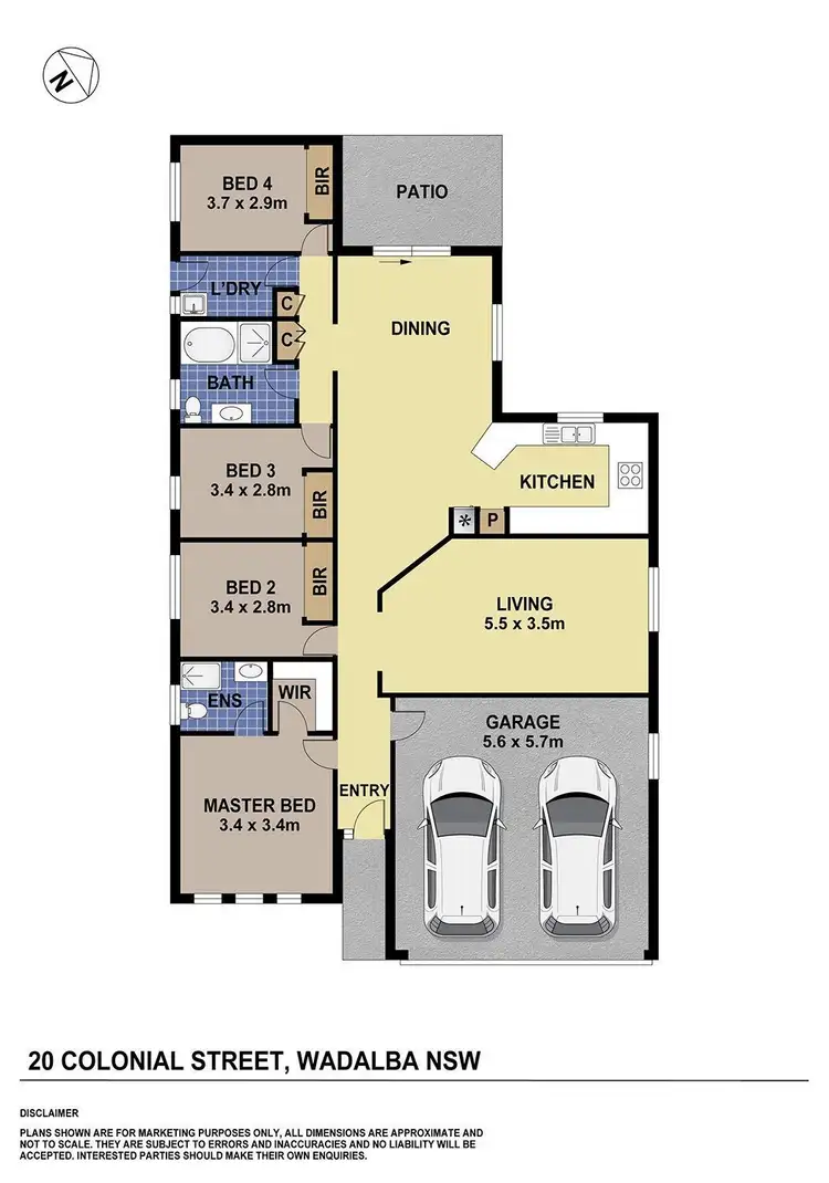 Floorplan of Homely house listing, 20 Colonial Street, Wadalba NSW 2259