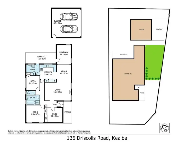 Floorplan of Homely house listing, 136 Driscolls Road, Kealba VIC 3021
