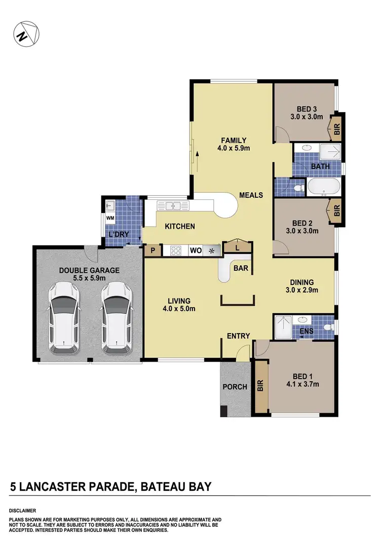 Floorplan of Homely house listing, 5 Lancaster Parade, Bateau Bay NSW 2261