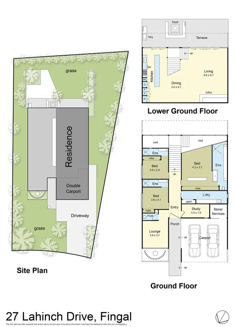 Floorplan of Homely house listing, 27 Lahinch Drive, Fingal VIC 3939