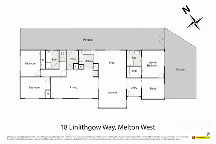 Floorplan of Homely house listing, 18 Linlithgow Way, Melton West VIC 3337