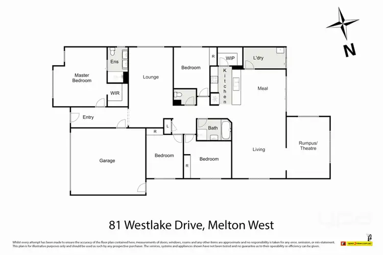 Floorplan of Homely house listing, 81 Westlake Drive, Melton West VIC 3337