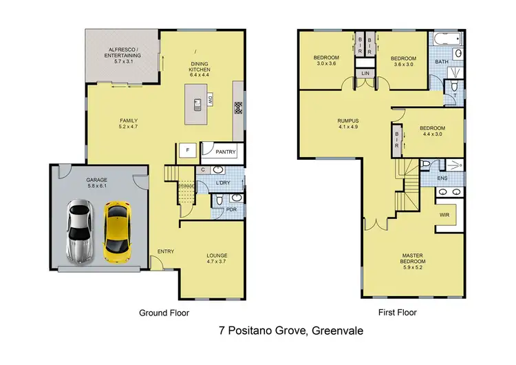 Floorplan of Homely house listing, 7 Positano Grove, Greenvale VIC 3059