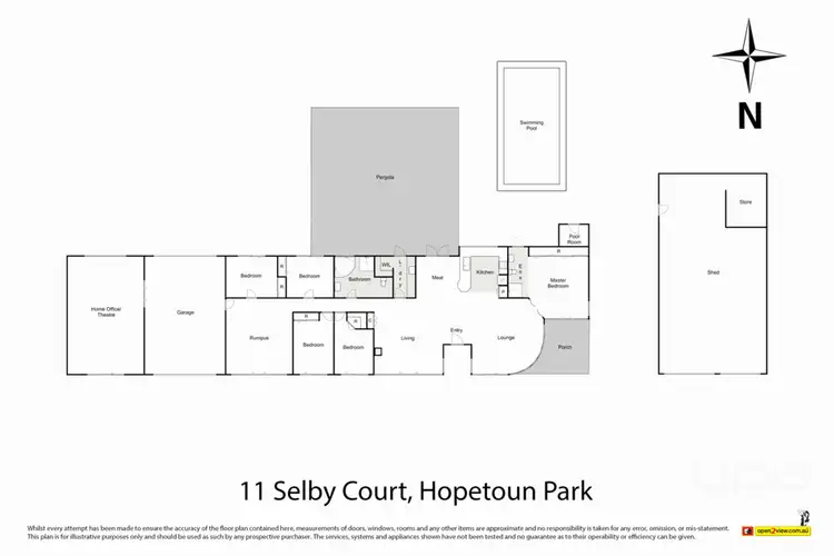 Floorplan of Homely house listing, 11 Selby Court, Hopetoun Park VIC 3340