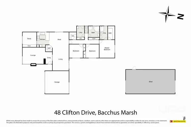 Floorplan of Homely house listing, 48 Clifton Drive, Bacchus Marsh VIC 3340