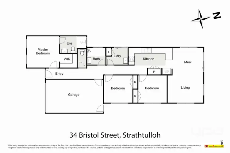 Floorplan of Homely house listing, 34 Bristol Street, Strathtulloh VIC 3338