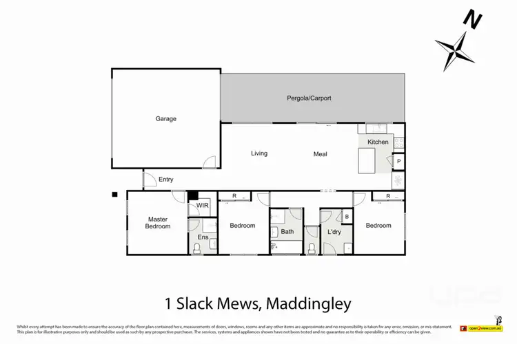 Floorplan of Homely house listing, 1 Slack Mews, Maddingley VIC 3340