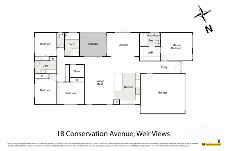 Floorplan of Homely house listing, 18 Conservation Avenue, Weir Views VIC 3338