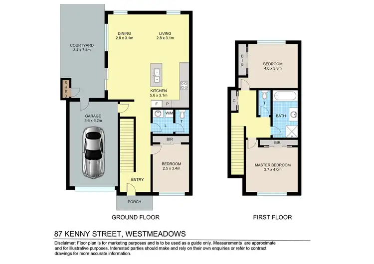 Floorplan of Homely house listing, 87 Kenny Street, Westmeadows VIC 3049