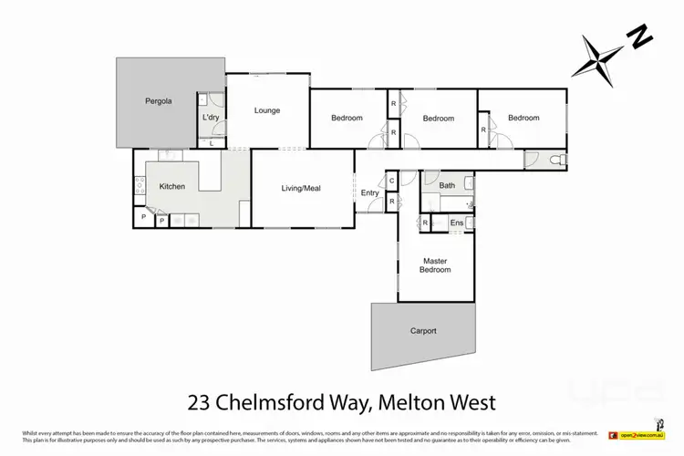 Floorplan of Homely house listing, 23 Chelmsford Way, Melton West VIC 3337
