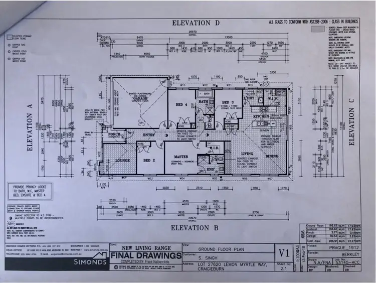 Floorplan of Homely house listing, 4 Lemon Myrtle Way, Craigieburn VIC 3064