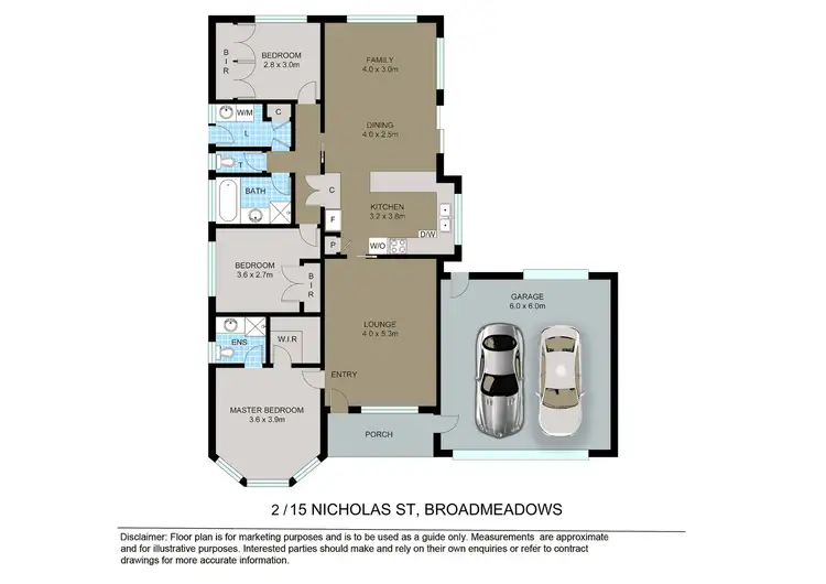 Floorplan of Homely unit listing, 2/15 Nicholas Street, Broadmeadows VIC 3047